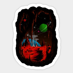 Far Far Away Sticker